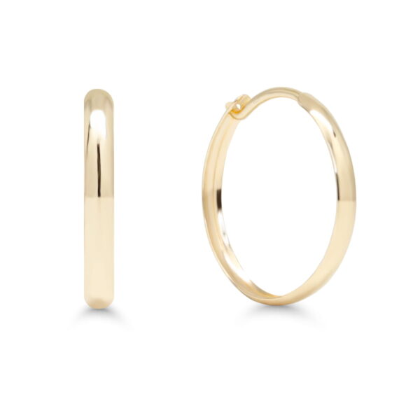 Korvarenkaat Kultaa 1,5mm x 12mm