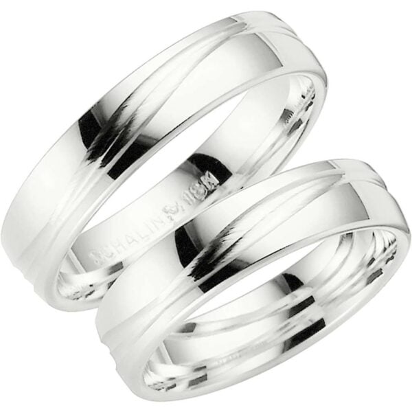 Hopeinen kihlasormus Schalins Verdi