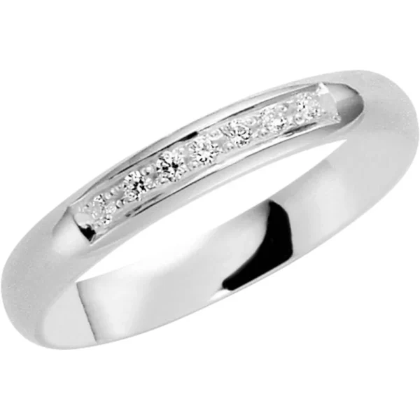 Schalins 203-3 1.7 platinainen timanttisormus, seitsemän timanttia 0,07 ct