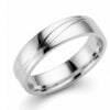 chalins VERDI kihlasormus 5 mm leveä, kiiltävä ja viistetty muotoilu