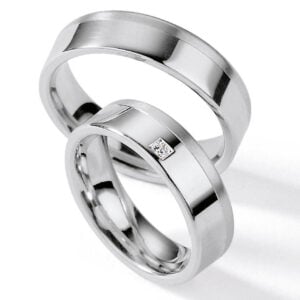 Timanttisormus hopeaa White Style Silver Brilliance 55/01110-060, Collection Ruesch
