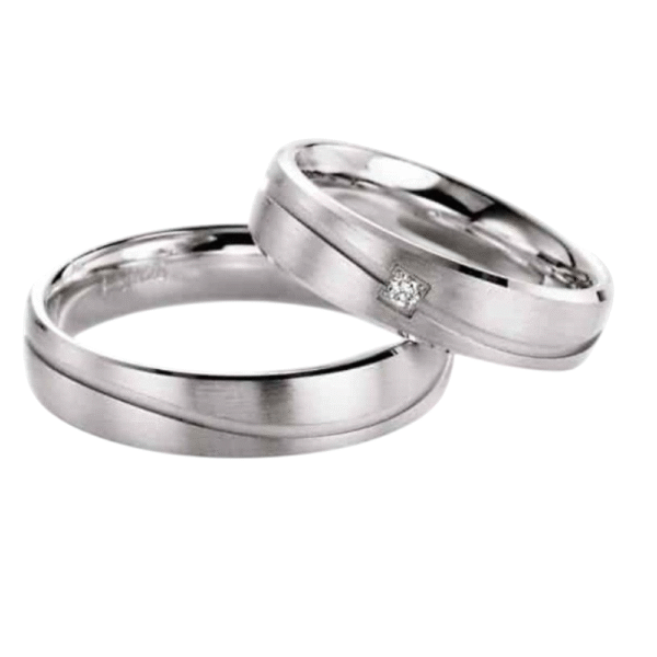 Timanttisormus hopeaa White Style Silver Inspiration Brilliant 55/10150-050