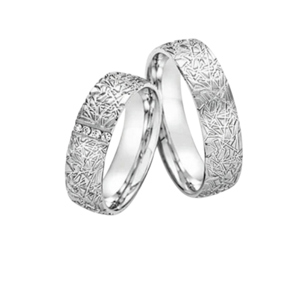 Timanttisormus hopeaa White Style Silver Dreams Brilliant 55/30110-060