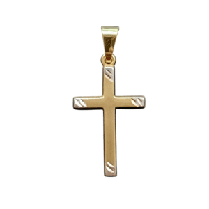 Ristiriipus  22 x 13mm, 9k kultaa