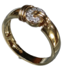 Timanttisormus 7x 0,005ct, 14k kultaa