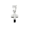 Rippiristi hopeaa 14mm x 9mm