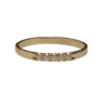Timanttisormus 5 x 0,02ct  14k kultaa