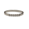 Timanttisormus 5 x 0,02ct  14k valkokultaa