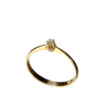 Timanttisormus 0,05 ct W/VVS 18k kulta