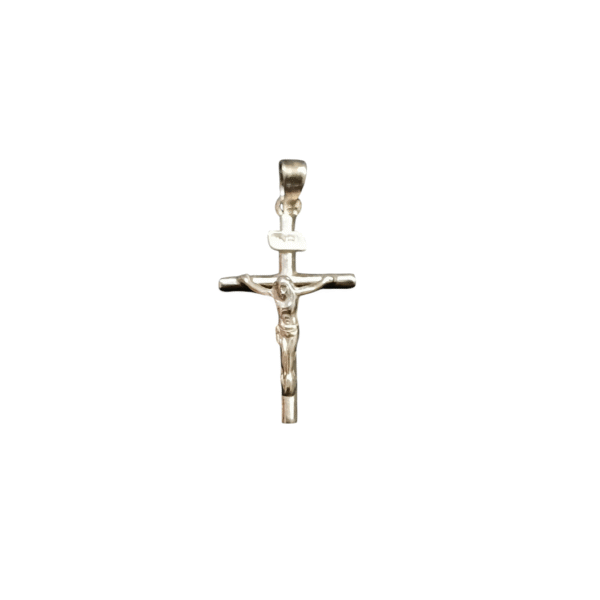 Krusifiksiristiriipus hopeaa 23x13mm - Image 3