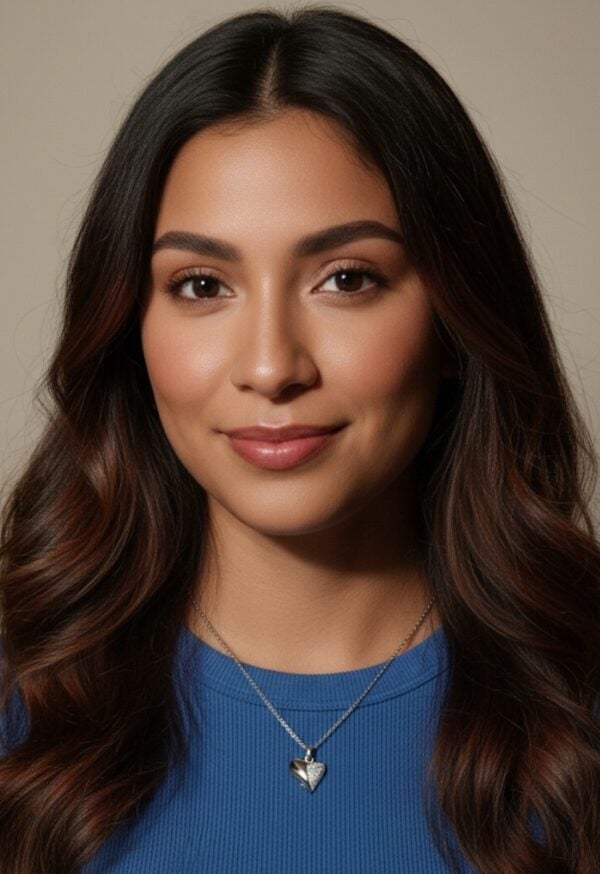 Hopeinen Sydänriipus Zirconeilla - Image 2