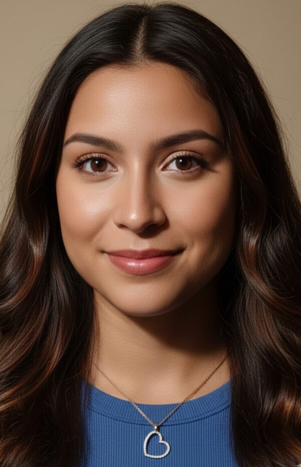 Ruusukullattu Hopeinen Sydänriipus ja ketju - Image 3