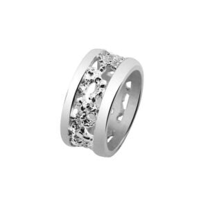 Tammi Jewellery Puro sormus S1321 – leveä hopeasormus