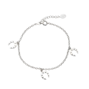 Hopeinen hevosenkenkä-ranneketju 925 hopeaa