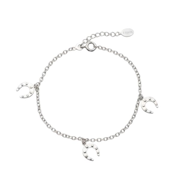 Hopeinen hevosenkenkä-ranneketju 925 hopeaa