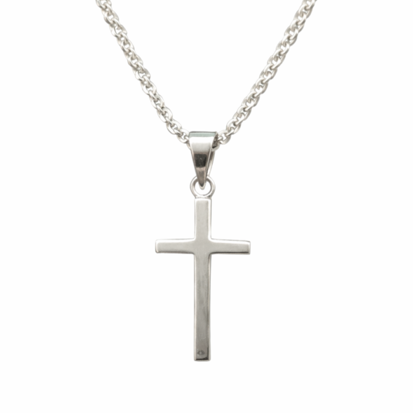 Hopeinen ristiriipus 925 hopeaa ketjulla