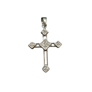 Rippiristi hopeaa 22mm x 16mm, zirkoniakivet