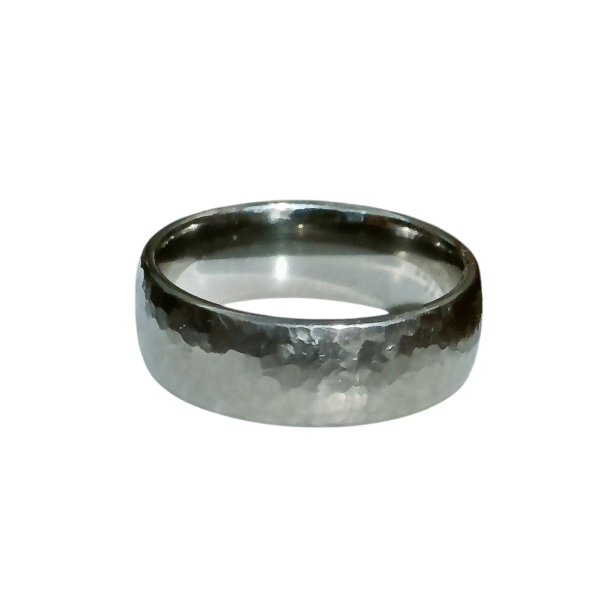 Kihlasormus Titaani Crystal Kuviolla 7mm, sormus ALE