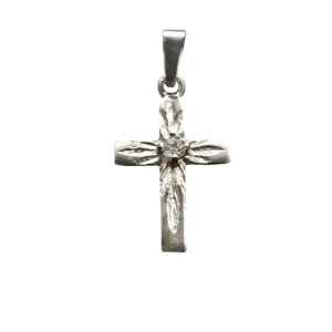 Rippiristi 14k valkokultaa zirkonia 16x12mm