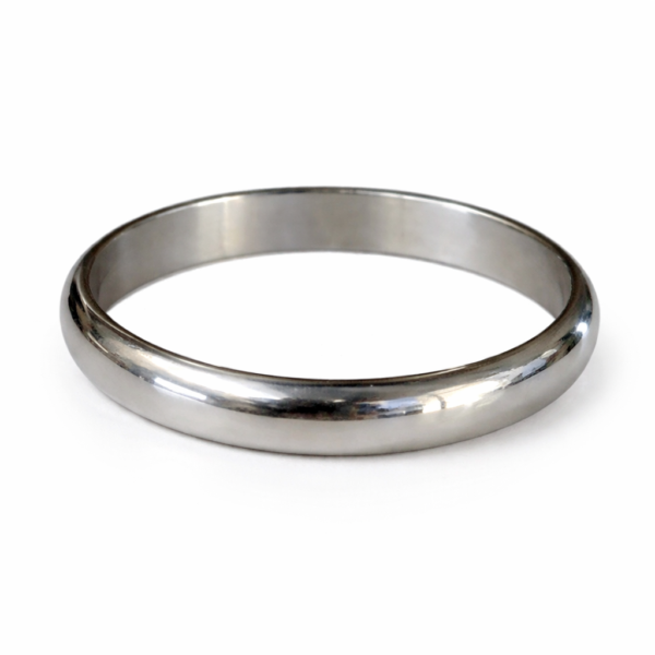 vintage platina kihlasormus 2mm 99,9 platina 1977