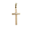 Rippiristi 21 x 10 mm Kirkas kivi, 14K kultaa