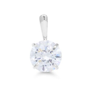 klassinen valkokultariipus zirkonilla