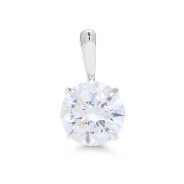 klassinen valkokultariipus zirkonilla