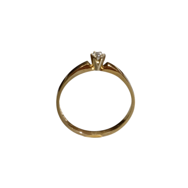 Timanttisormus 0,07ct W/VVS 18k kulta Camilla, flakka - Image 2