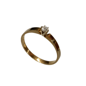 Timanttisormus 0,07ct W/VVS 18k kulta Camilla, flakka