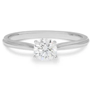 Created Diamonds SELENE pyöreä solitaire 0.50ct G-H/VS timanttisormus valkokultaa