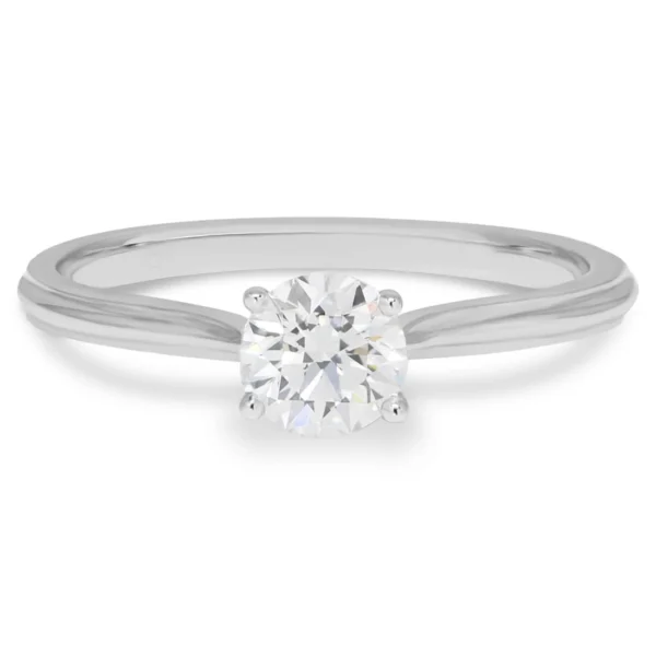 Created Diamonds SELENE pyöreä solitaire 0.50ct G-H/VS timanttisormus valkokultaa