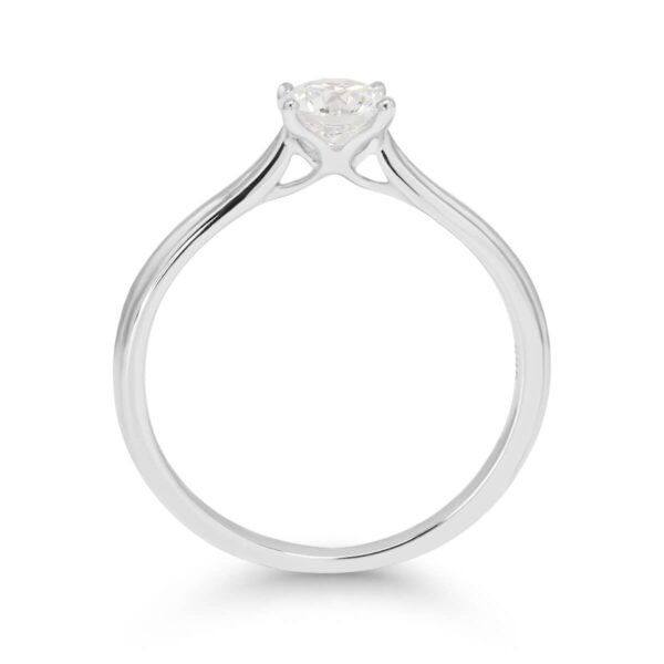Created Diamonds SELENE pyöreä solitaire 0.50ct G-H/VS timanttisormus valkokultaa