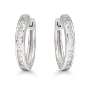 Rodinoidut hopearenkaat zirkoneilla, saranakiinnitys