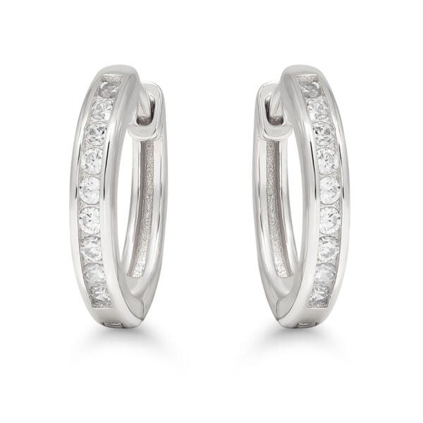 Rodinoidut hopearenkaat zirkoneilla, saranakiinnitys