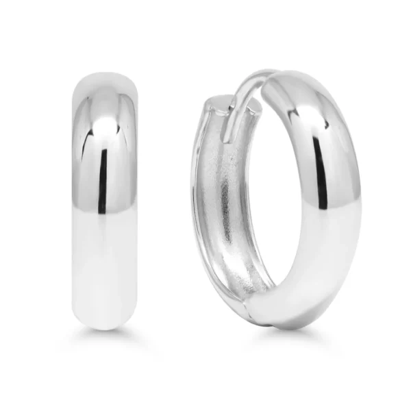 Saranalliset valkokultakorvarenkaat 3,5mm x 13mm sileä