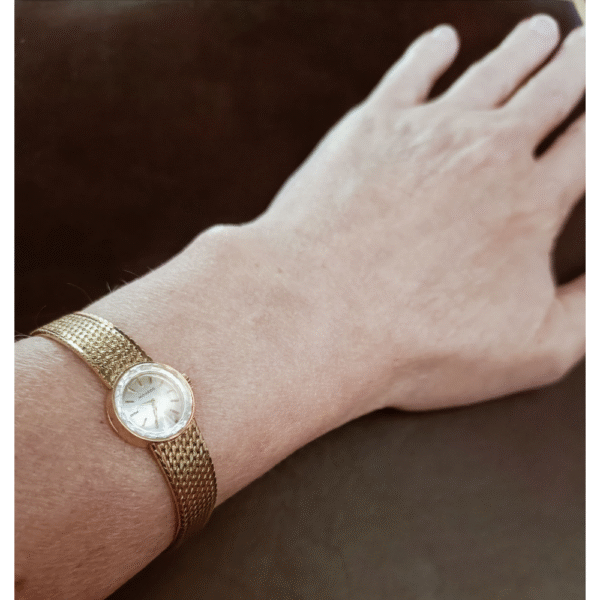 Naisten Movado kultakello 14k Vintage 1970-luku - Image 3