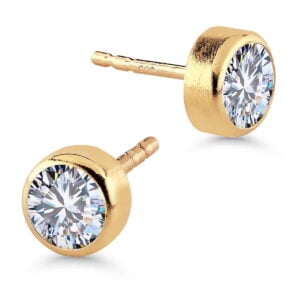 Kultakorvakorut zirkoneilla