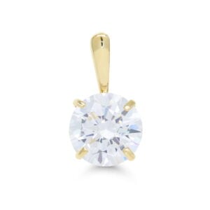 kultainen zirkoniriipus 7mm