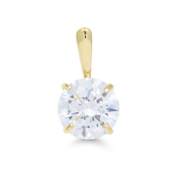 kultainen zirkoniriipus 7mm