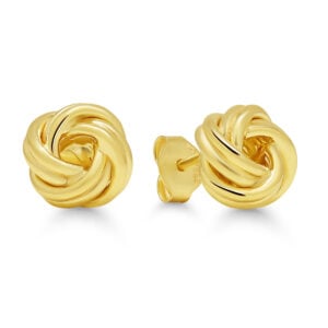 Hopeakorvakorut kullattu solmu