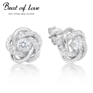 solmu korvakorut zirkoneilla