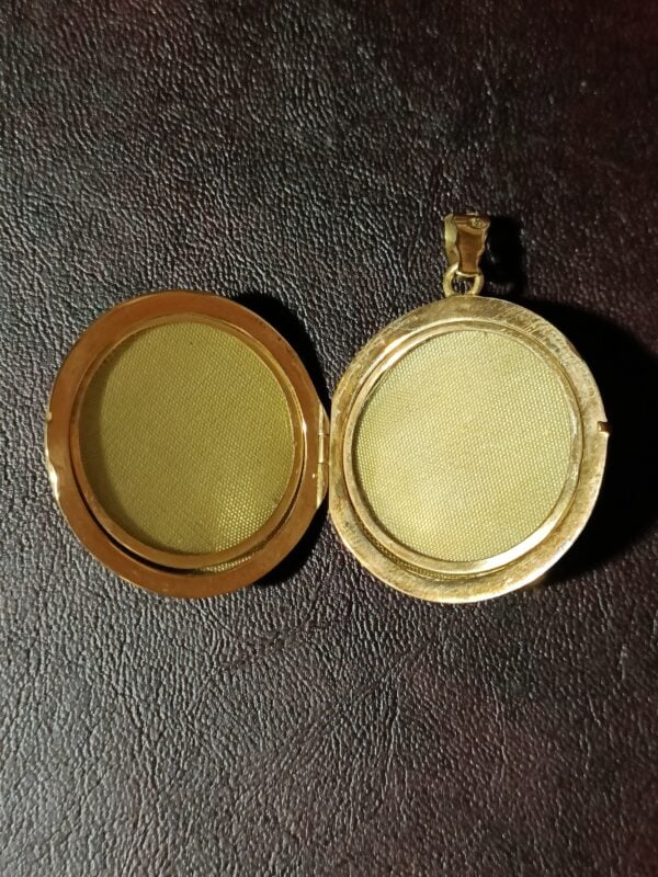 Vintage 18k kultainen medaljonki – Italia 1960–1970-luku – ø 33 mm – käyttämätön - Image 4