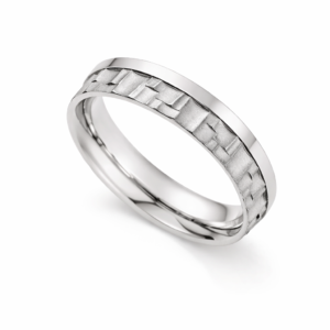 titaanikihlasormus 6mm white style titan avantgarde