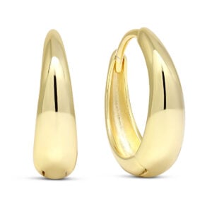 Kullatut hopeakorvarenkaat saranakiinnityksellä 19,5mm