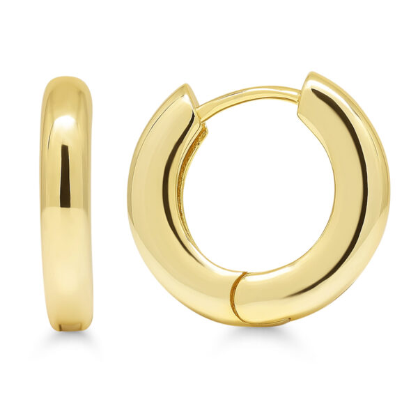 Kullatut 925 hopeiset saranalliset korvarenkaat 16 mm halkaisijalla