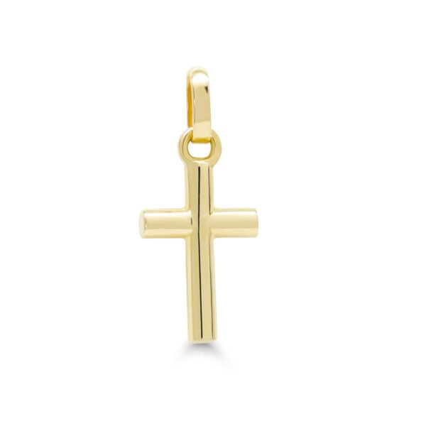 Pieni ristiriipus 14K keltakultaa – Kiiltävä rippiristi