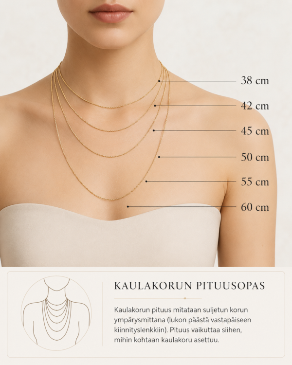 Hopeinen rodinoitu panssarikaulaketju 1,8mm - Image 2