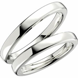 hopeiset kihlasormukset 3mm