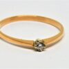 Kultainen timanttisormus 0,04ct