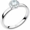 Timanttisormus platina Schalins  MG032 1x0,23/12x0,01ct